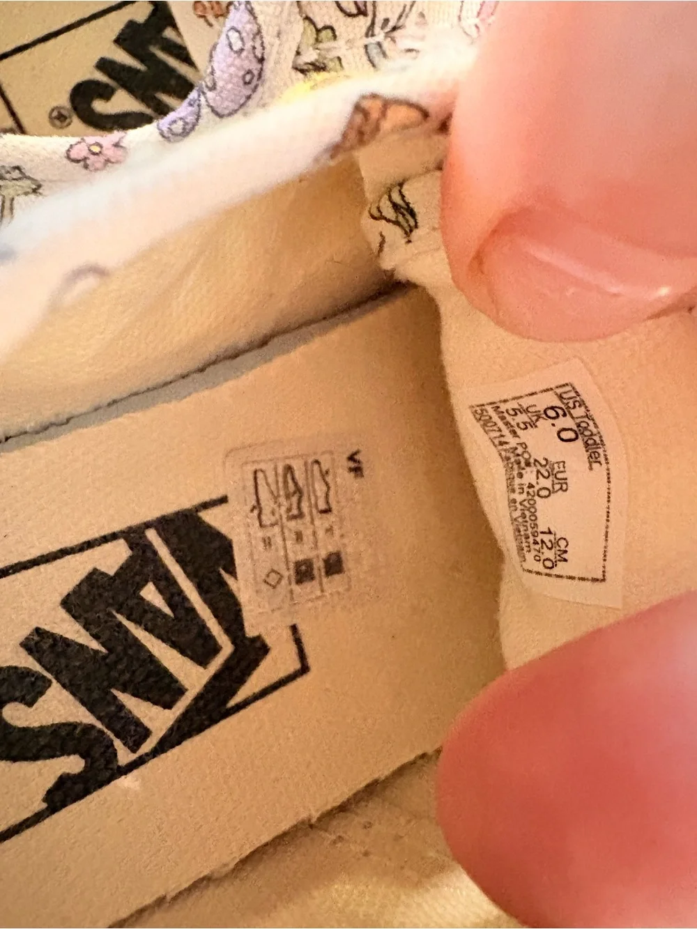 Vans Kids Unicorn Canvas Sneakers in White and Purple
